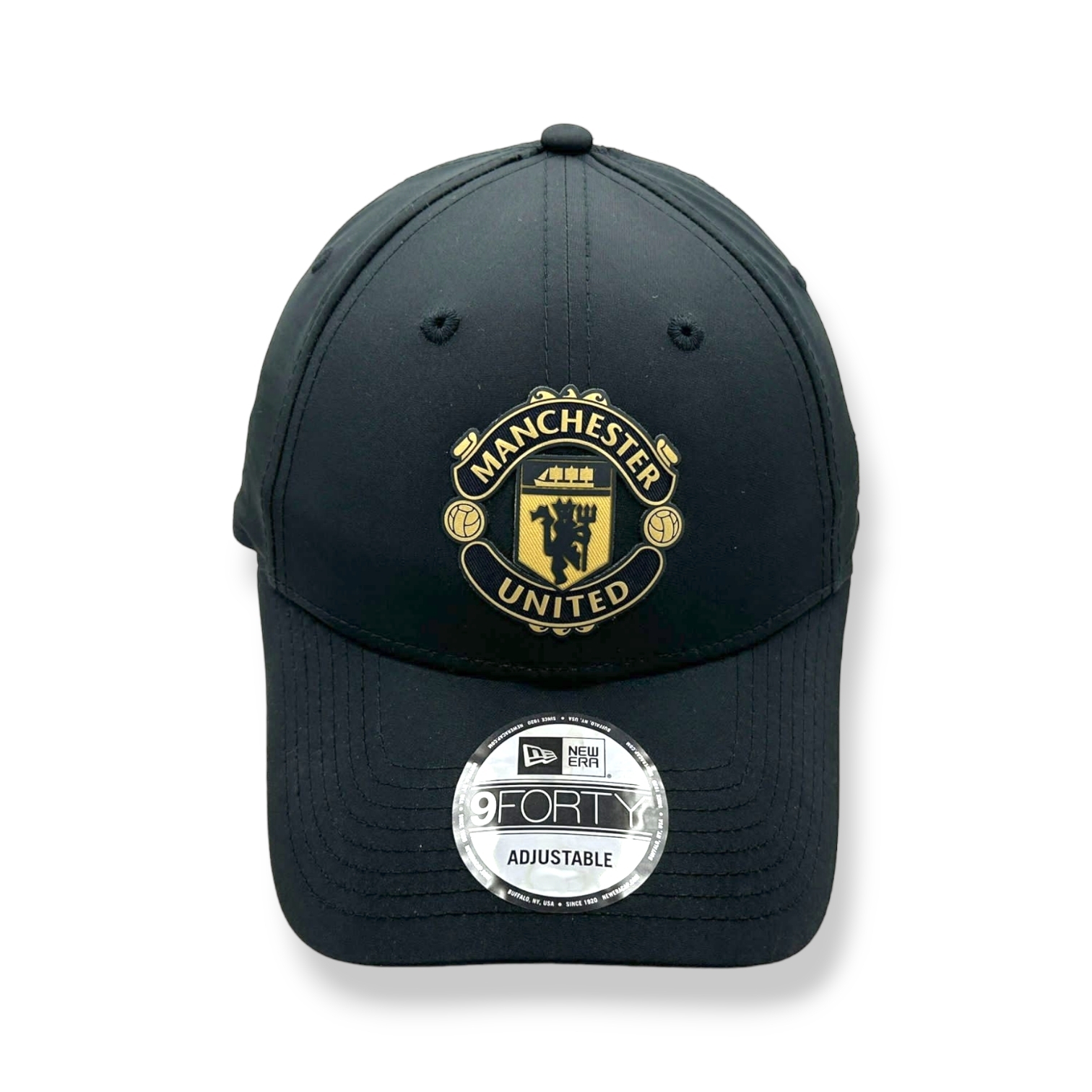 曼聯New Era黑金色會徽網帽