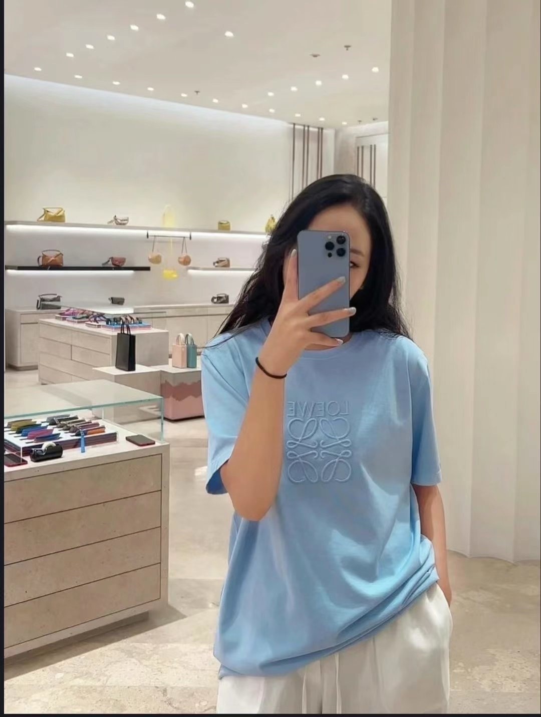 Loewe新款天空藍TEE-T