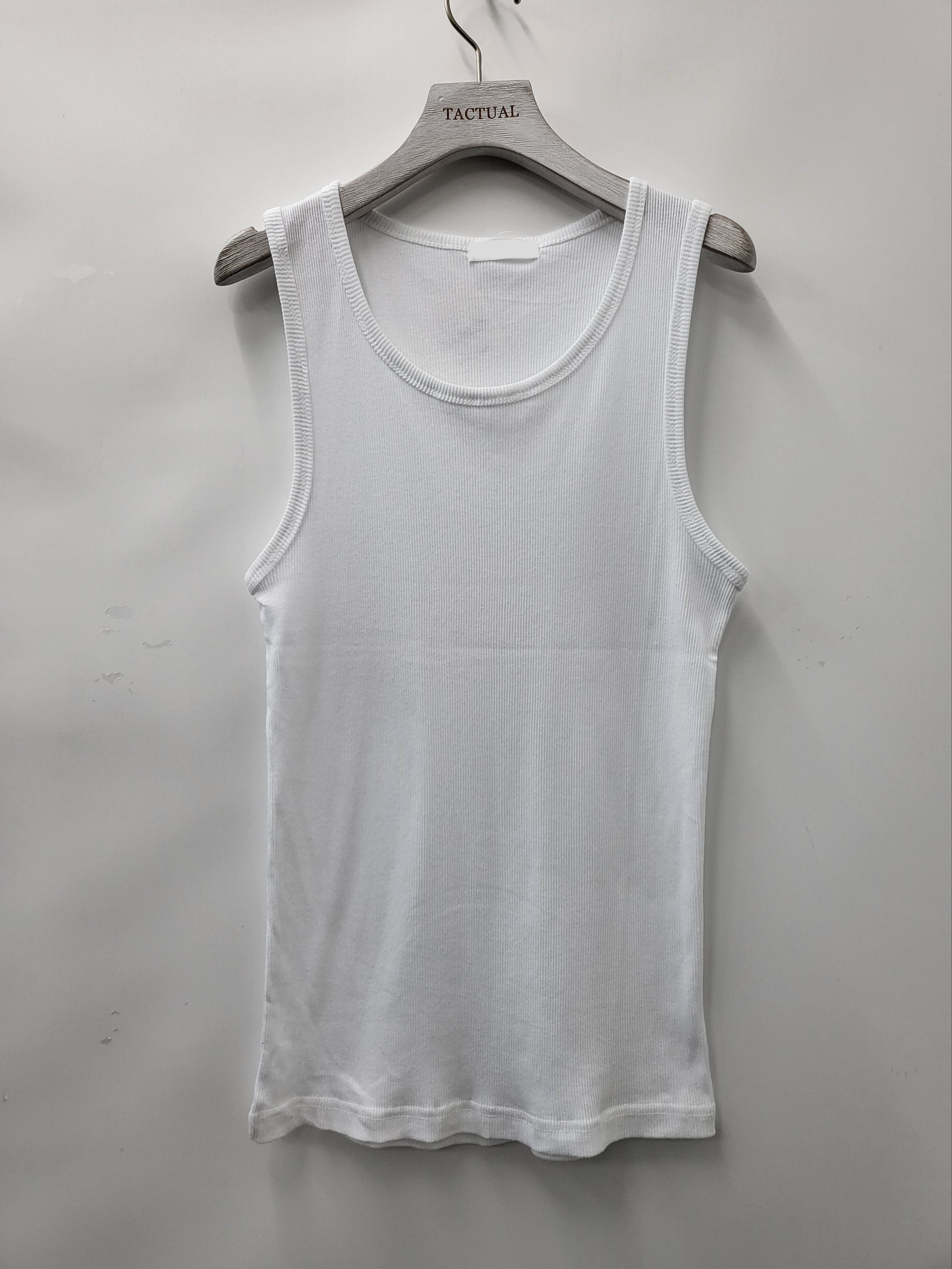 淨色暗直紋背心 V1020