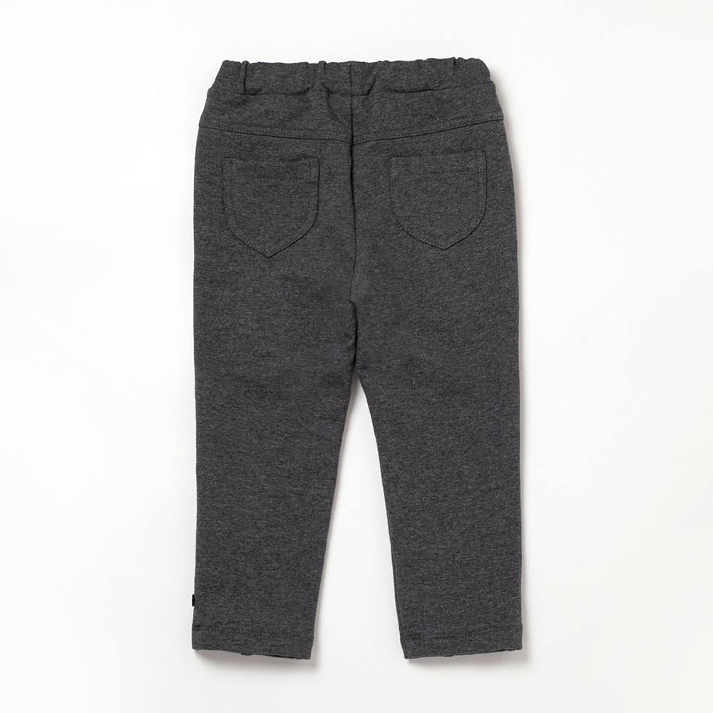 PIPPY休閒鬆緊褲圍彈性棉長褲 灰