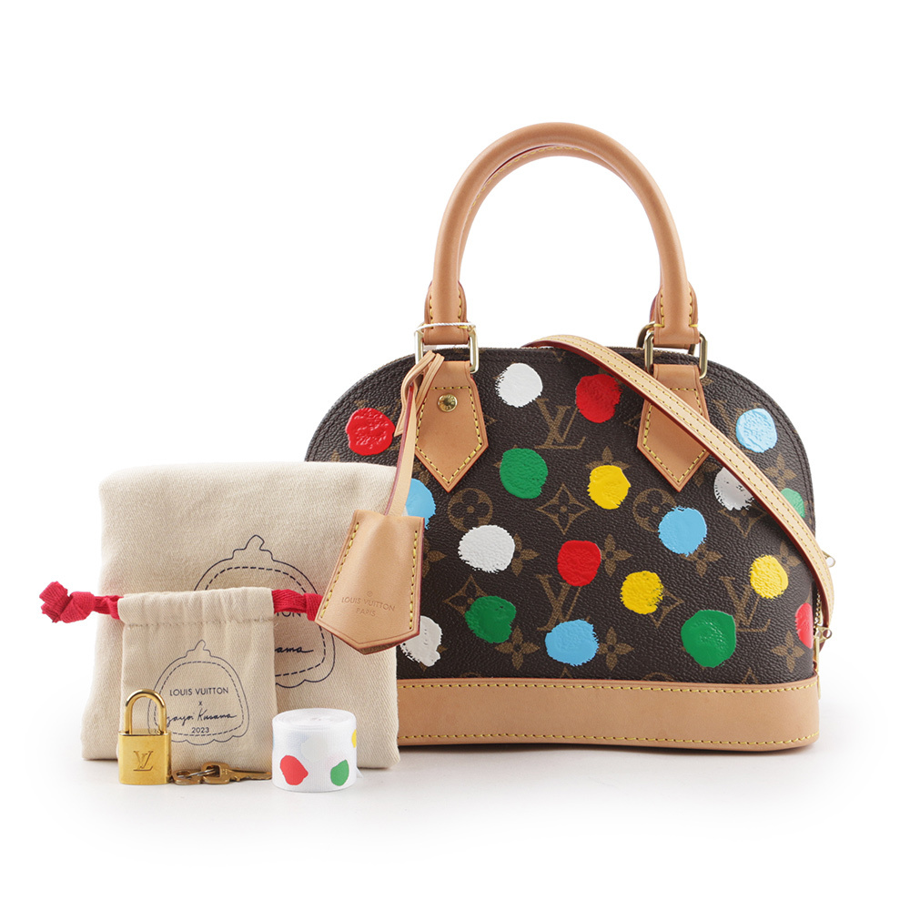 【Louis Vuitton / LV】LV x YK Monogram Alma BB 立體點點手提/斜背包 M46431