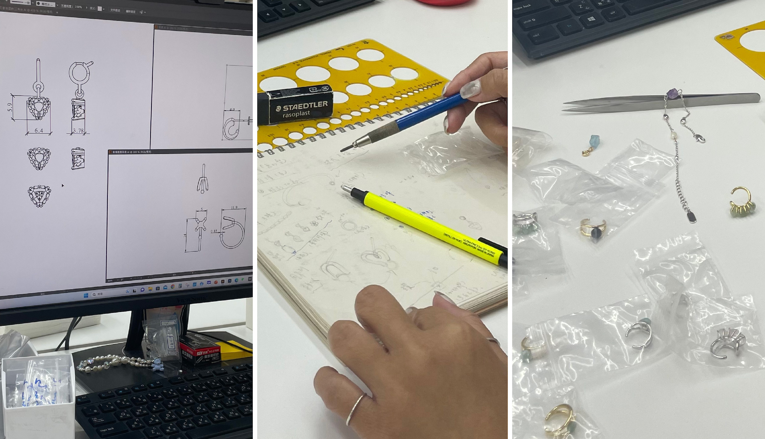 平價飾品,鋼飾,鎖骨鍊,項鍊,礦石