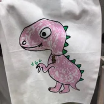 [S] VANILLAGATEGALA RUAY ORIGINAL MILKY PINK COTTON, DRAWSTRING BAG (SVG11)