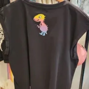 [S] VANILLAGATEGALA RUAY ORIGINAL MINI RAINBOW COTTON BLACK, SLEEVELESS CROP TOP (SVG12)