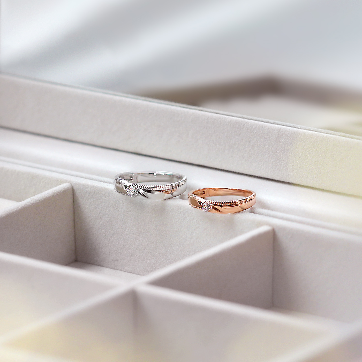 微光山巒 — 鑽石對戒