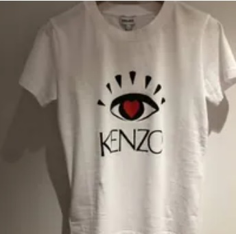 [S] KENZO EYE PRINT T-SHIRT,WHITE, 952TS797-4Y4-01 (SK107)