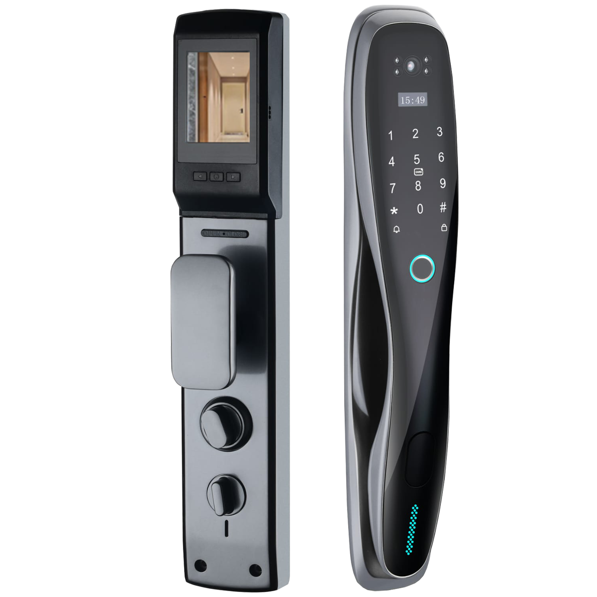 (夏季驚喜價!) Delta S-A-LF-T01-VS00 智能門鎖 (黑色/灰色) (五年保養) (包送貨連基本安裝#)