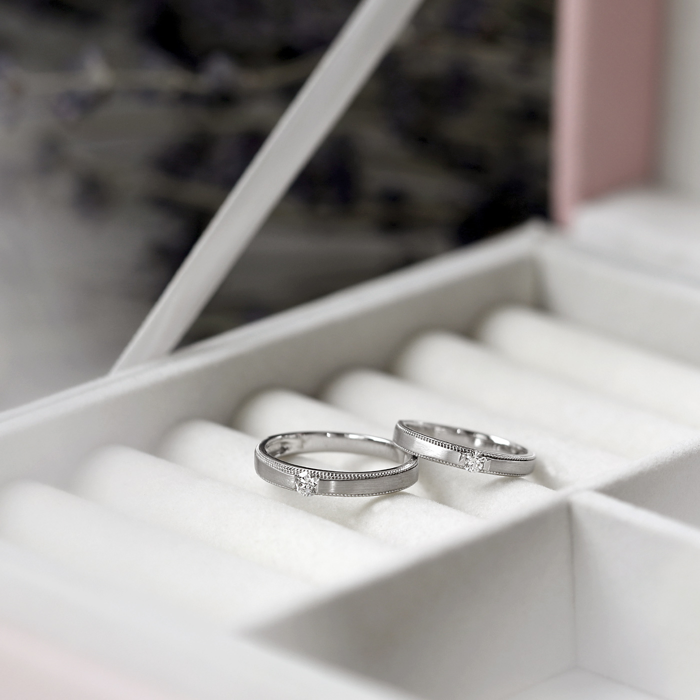 幸福光暈 — 鑽石對戒