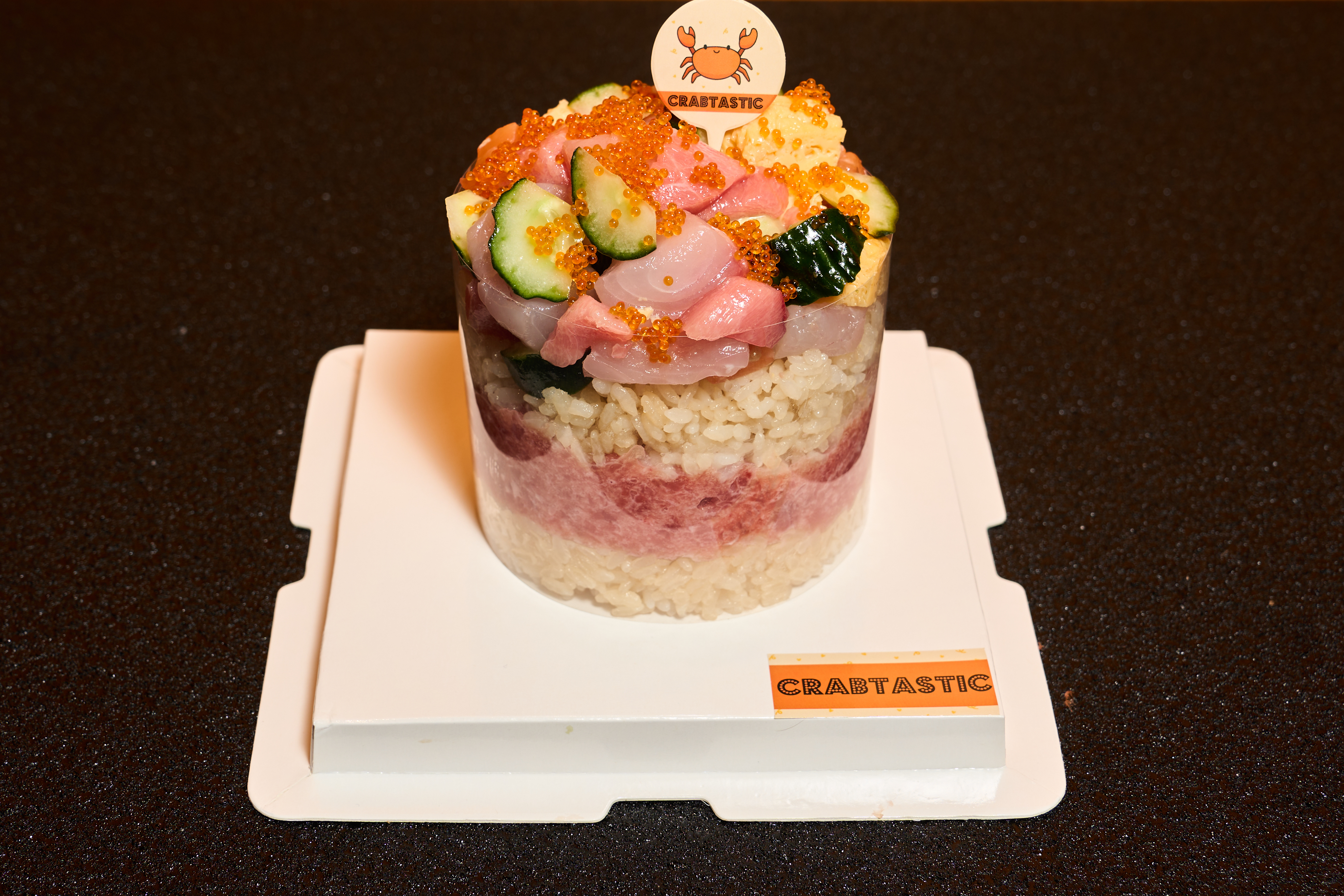 角切魚生刺身蛋糕