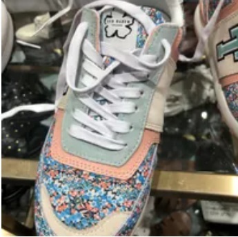 [S] TED BAKER FLIRTY TEXTURE RETRO TRAINER,CORAL, 259636-WFK-TYNNAH (ST122)