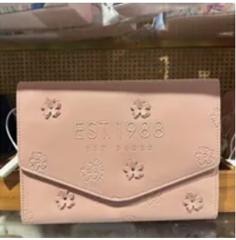 [S] TED BAKER 261748 WXG-FELCON APPLIQUE FLORAL POUCH,DUSKY PINK, 5059855130139 (ST123)