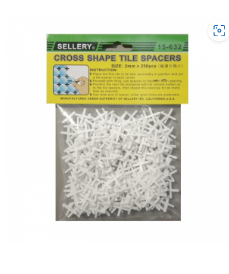 "SELLERY" 磁磚十字架# 2mm(200粒/包)(30包/盒)-[Y15632]
