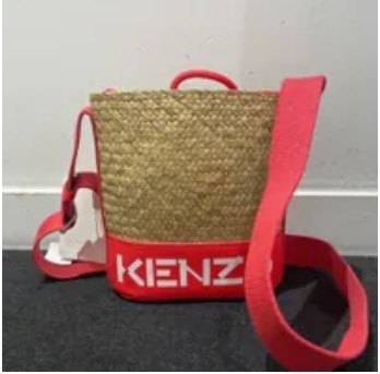 [S] KENZO BUCKET BAG,BROWN/RED, 3612230271340 (SK112)