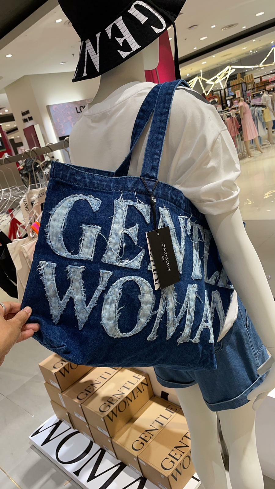 代購 Gentlewoman 新款 Logo牛仔布 Totebag