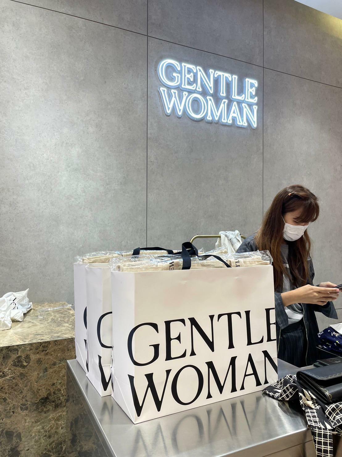 代購 Gentlewoman 新款 Logo牛仔布 Totebag