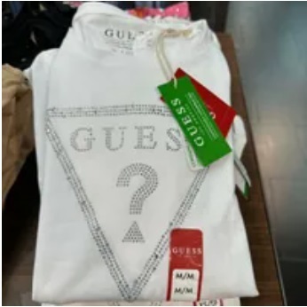 [S] GUESS CATHY TEE,PURE WHITE, QBBI08K9TJ1 (SGU399)