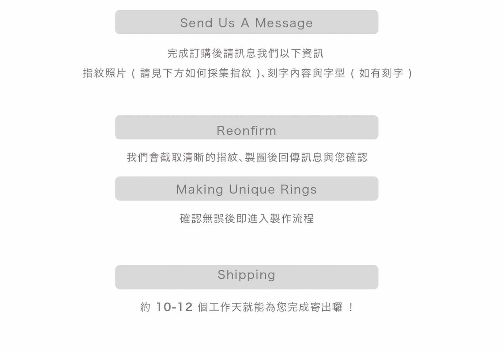 Fingerprint Rings 指紋對戒 客製化雷射刻字飾品流程說明