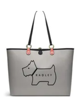 [S] RADLEY LONDON ADDISON GARDENS RESPONSIBLE LARGE OPEN TOP TOTE,GREY, H7672064 (SR10)