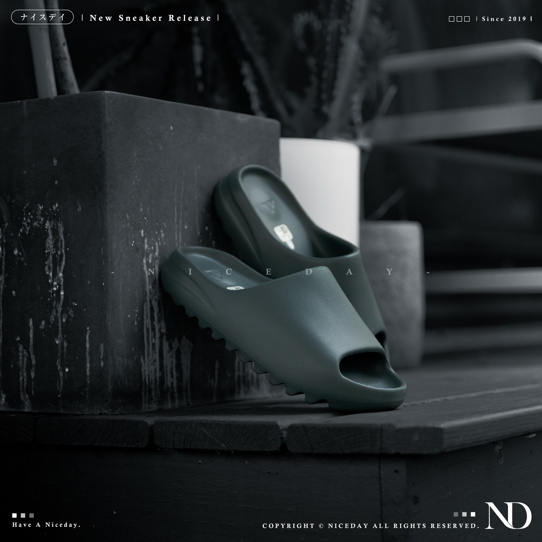NICEDAY adidas Yeezy Slide Slate Grey 石板灰男女尺吋ID2350