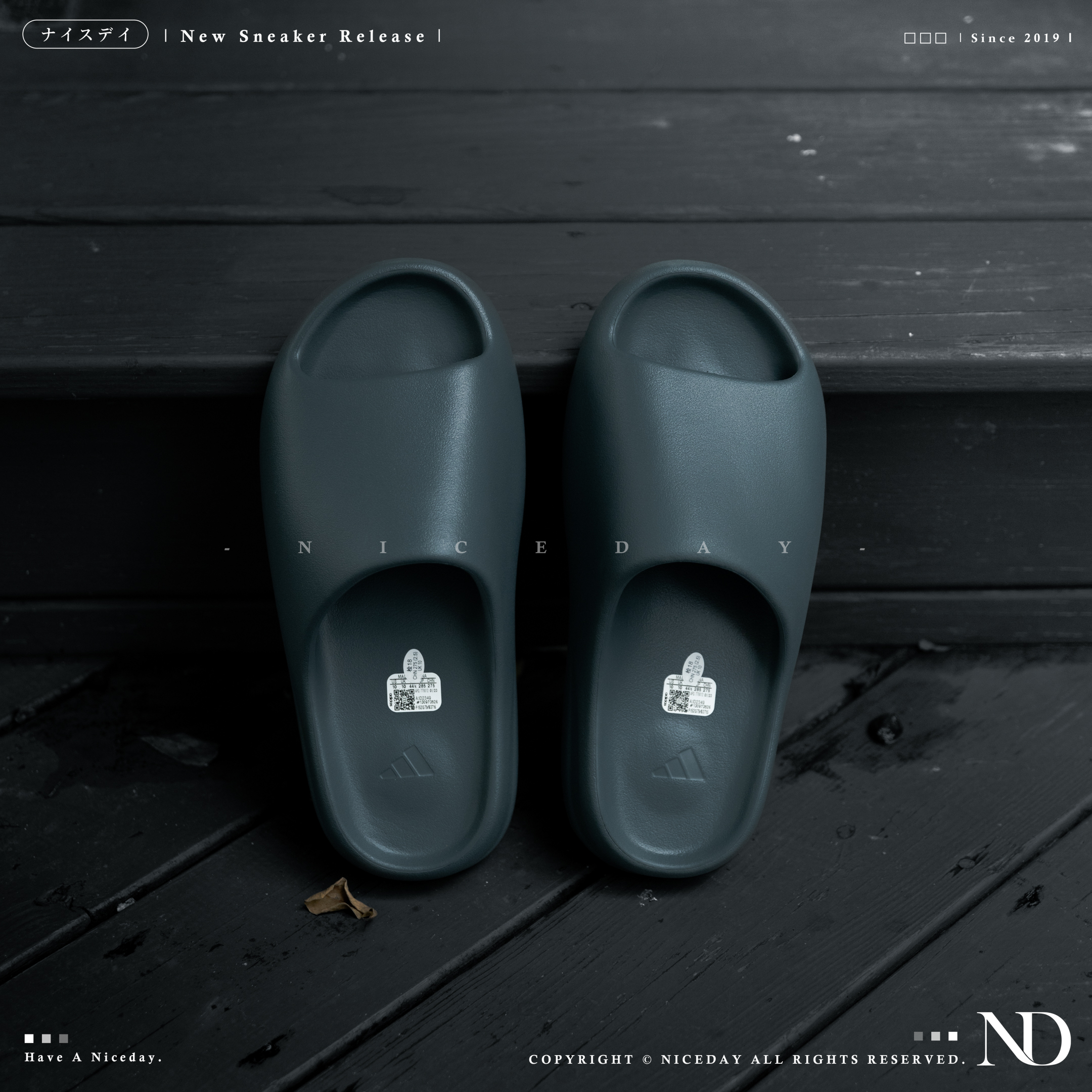 NICEDAY adidas Yeezy Slide Slate Grey 石板灰男女尺吋ID2350