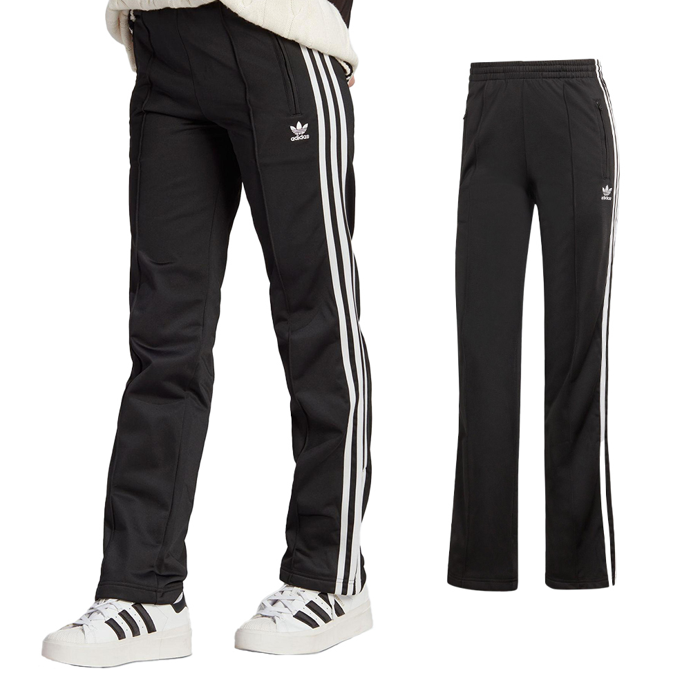 Adidas Firebird TP 女 黑色 三葉草 休閒 經典 運動 口袋 長褲 IL8763