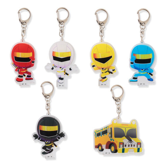 215550 Pbandai 2024/9月 忍者戦隊カクレンジャー　デフォルメ　アクリルキーホルダー (全11種) 鎖匙扣