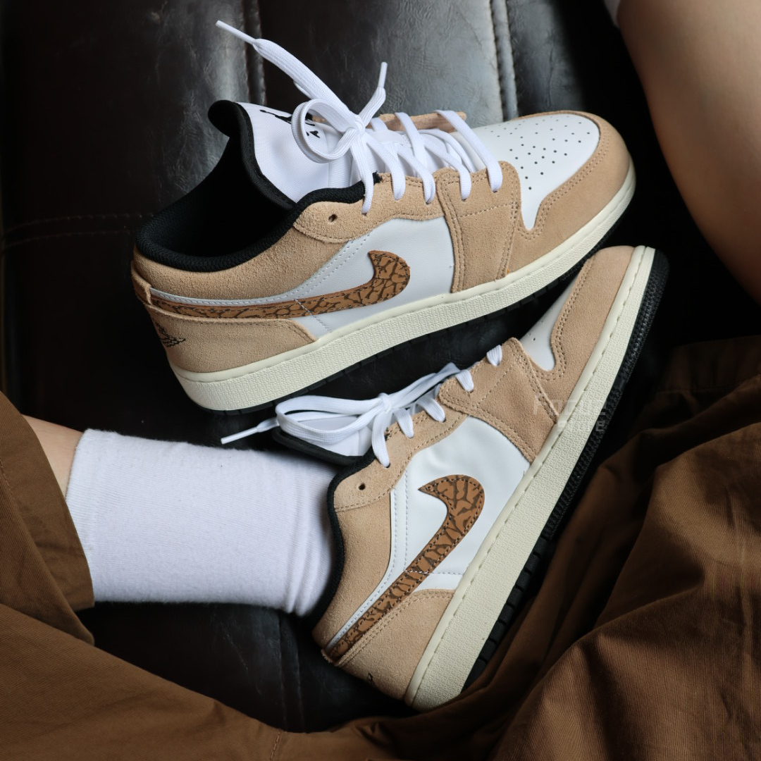 【Focus Store】現貨秒發 Nike Air Jordan 1 Low SE GS 'Brown Elephant' DZ5368-201 大象紋