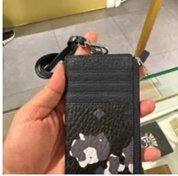 [S] MCM AREN ID LANYARD,BLACK FLORAL, 8809735103350 (SMCM72)