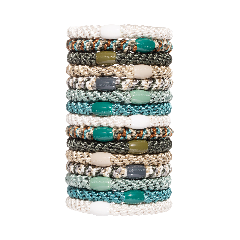 L. ERICKSON 彈力髮圈桶15入-粗版〈迷霧森林〉