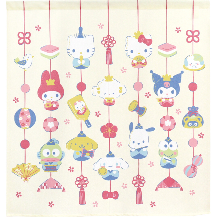 Sanrio 公仔大集合短門簾 85×90cm 掛娃 #CM23SD-21242