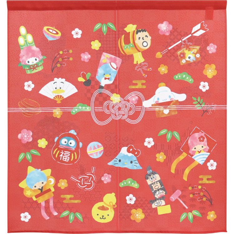Sanrio 公仔大集合短門簾 85×90cm 新年 #CM23SD-21245