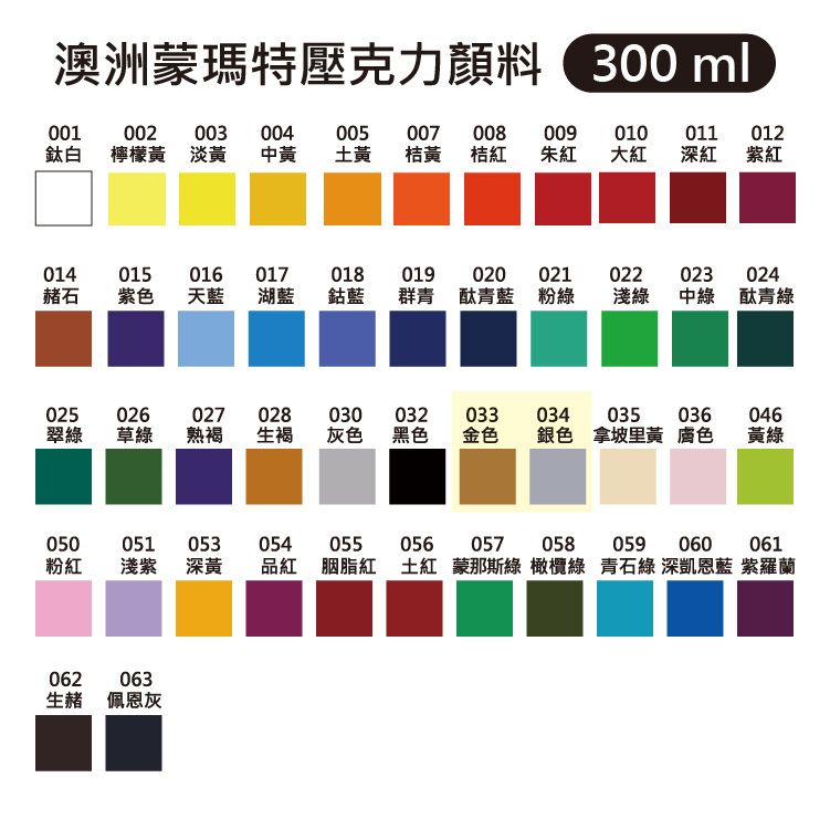 澳洲 Mont Marte 蒙瑪特 蒙馬特 壓克力畫室顏料 300ml
