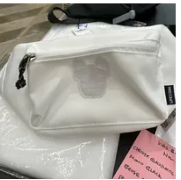 [S] LIFEWORK ZIP CLOSURE PATCH ACCENT HIPSACK,WHITE, LW235BG94000F (SLW391)