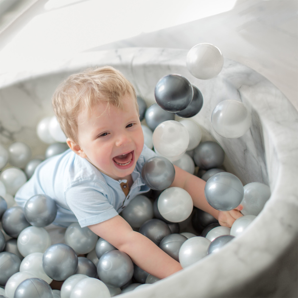 Misioo 遊戲球池-90x40-大理石 (共2種組合球色可選)