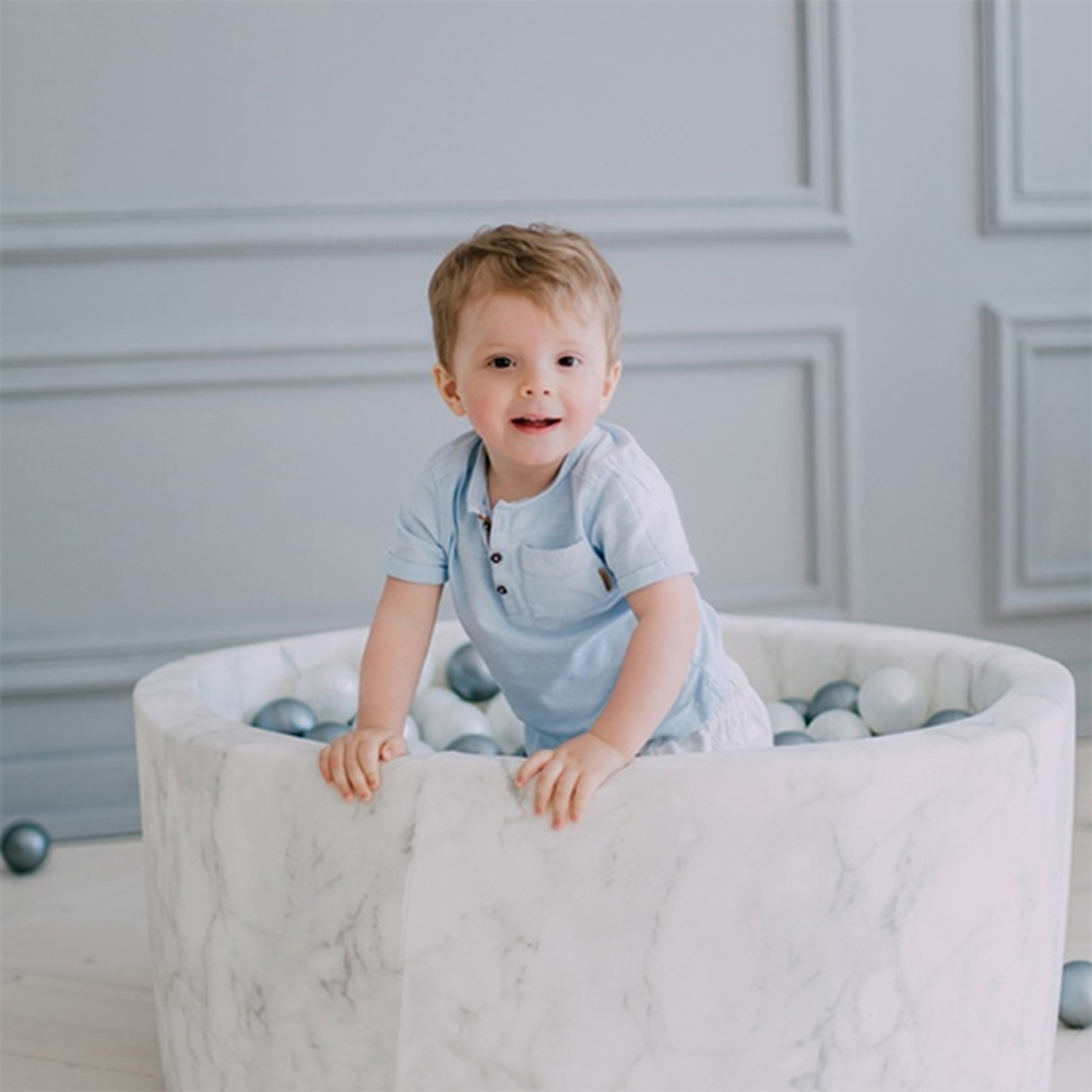 Misioo 遊戲球池-90x40-大理石 (共2種組合球色可選)