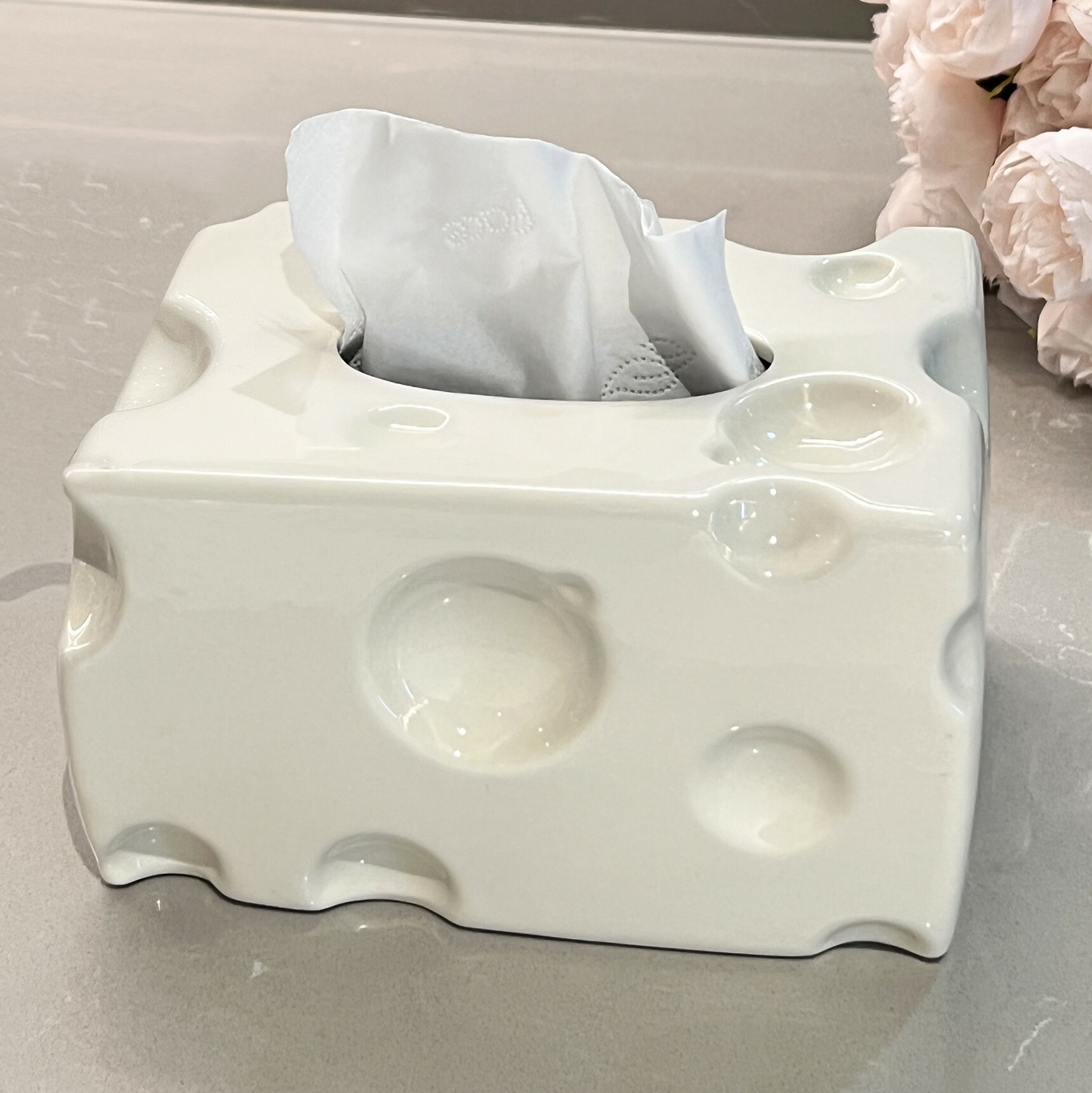 《2903》高級感起司造型陶瓷面紙盒