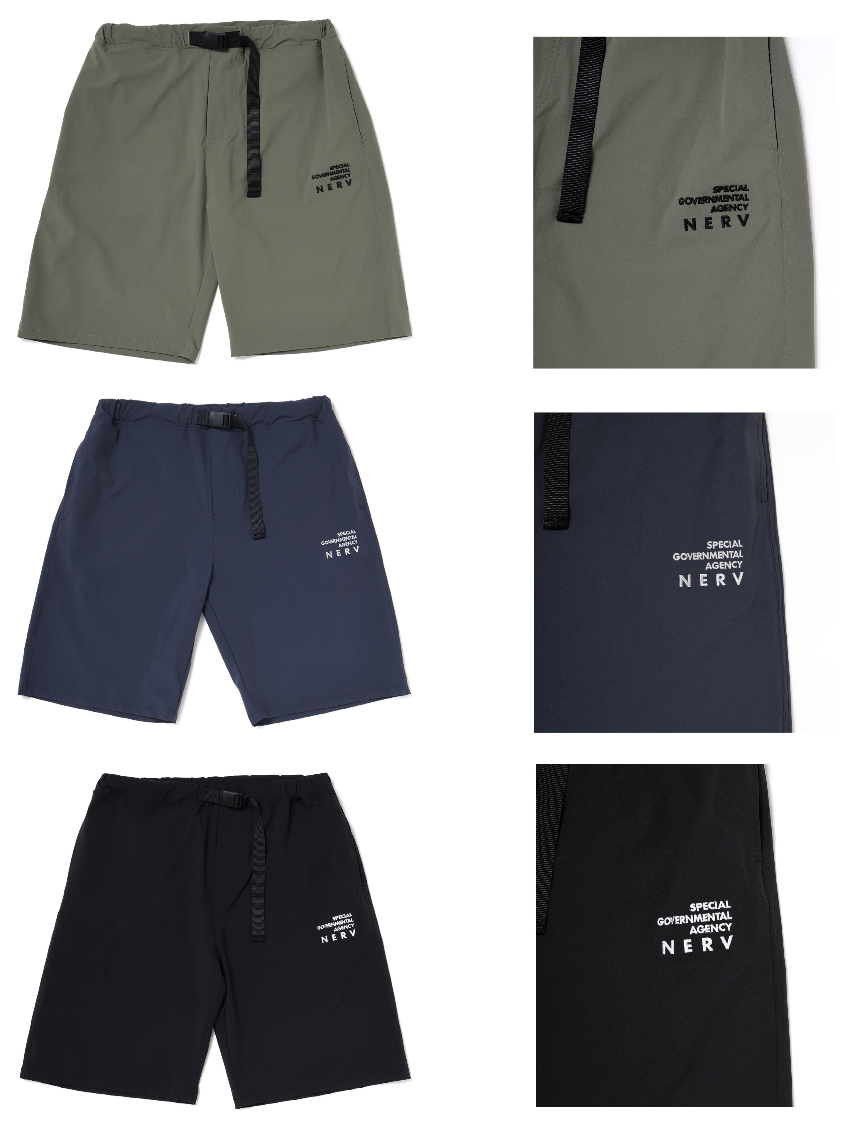 Evastore 預訂 NERV Embroidery Cordura Easy Shorts⚠️⚠️熱賣款‼️落單前請先PM查詢貨源