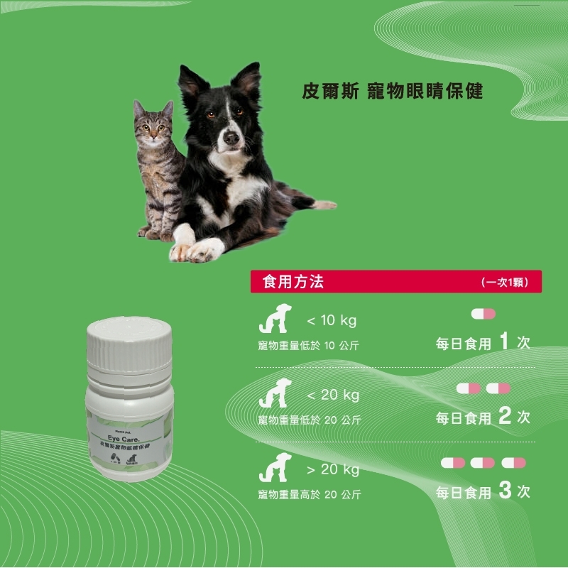 pierce pet, 皮爾斯, 寵物, 寵物保健, 寵物保健品, 葉黃素, 山桑子, 枸杞精粉, 玉米黃素, 美國專利, 德國專利, 瑞士專利, 眼睛保健, 護眼, 寵物護眼