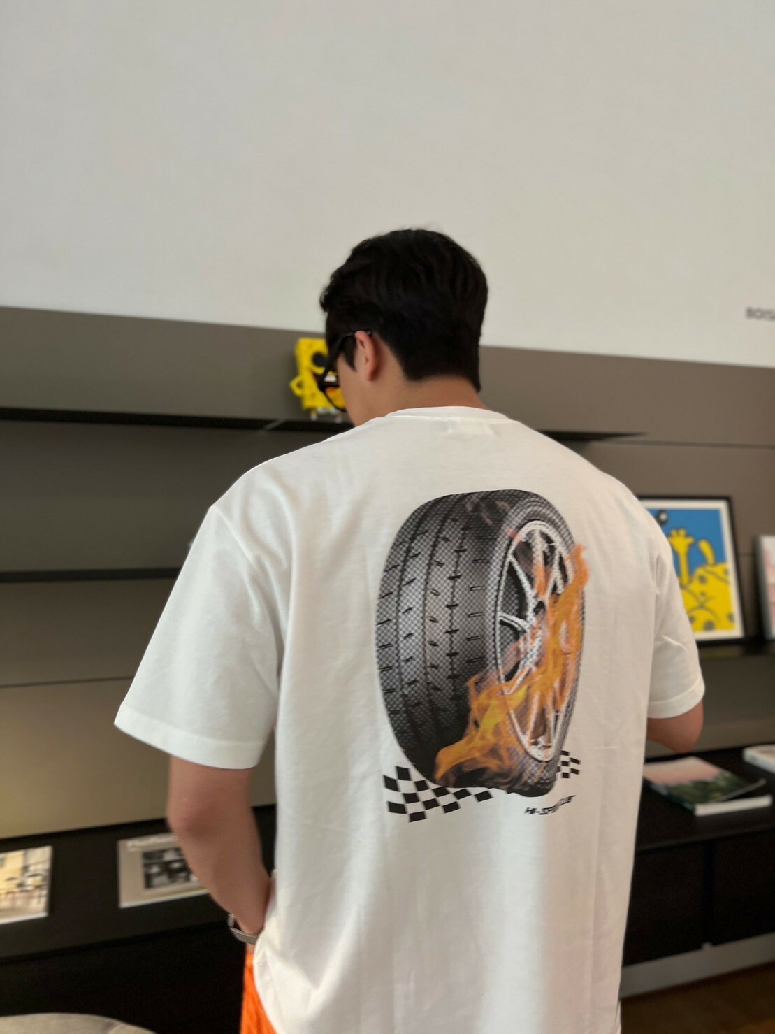 RENAISSANCE 飆速俱樂部 賽車 火焰輪框短袖 T “  HI-SPEED CLUB TEE “