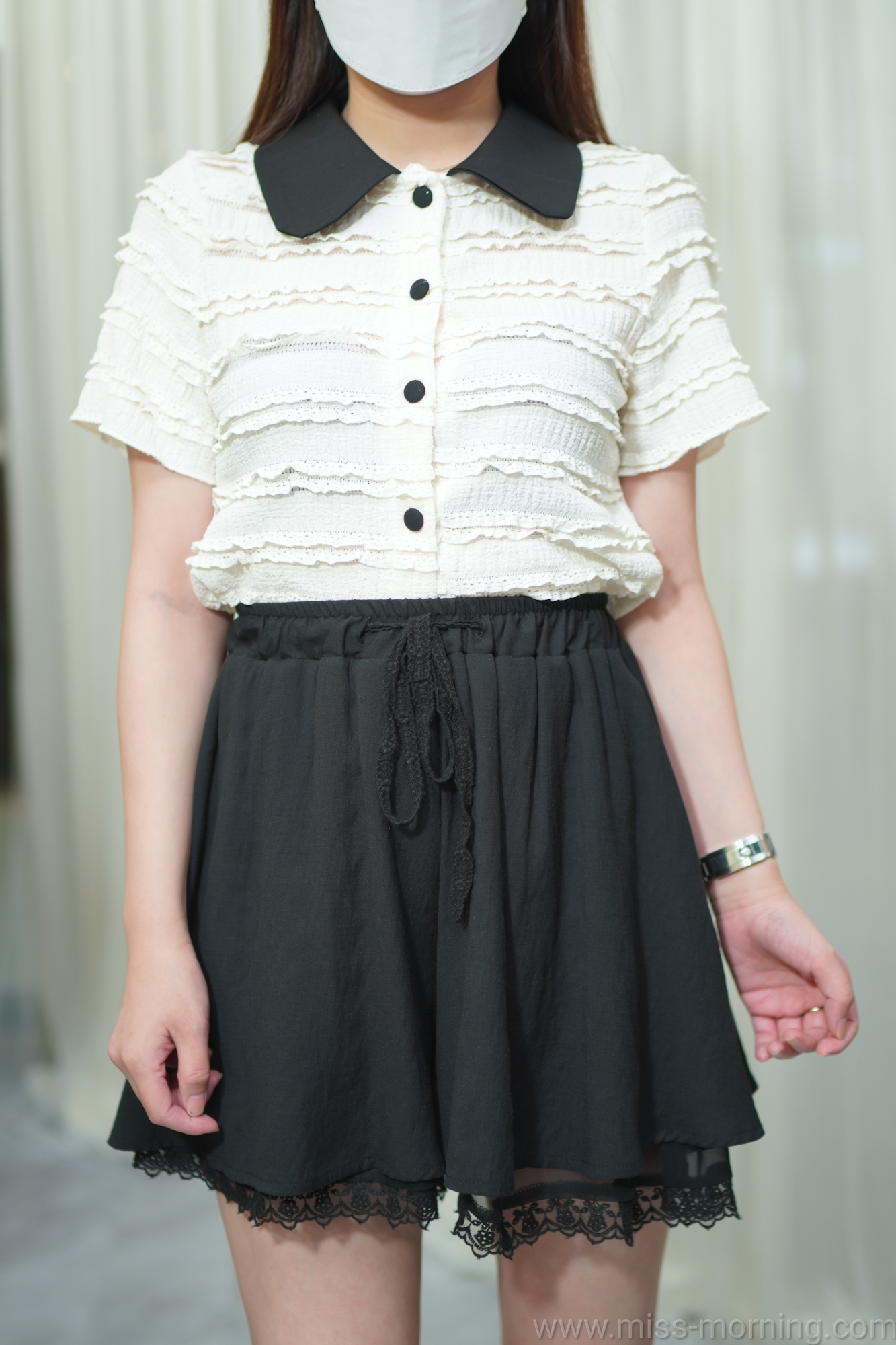 撞色領款上衣(13363)