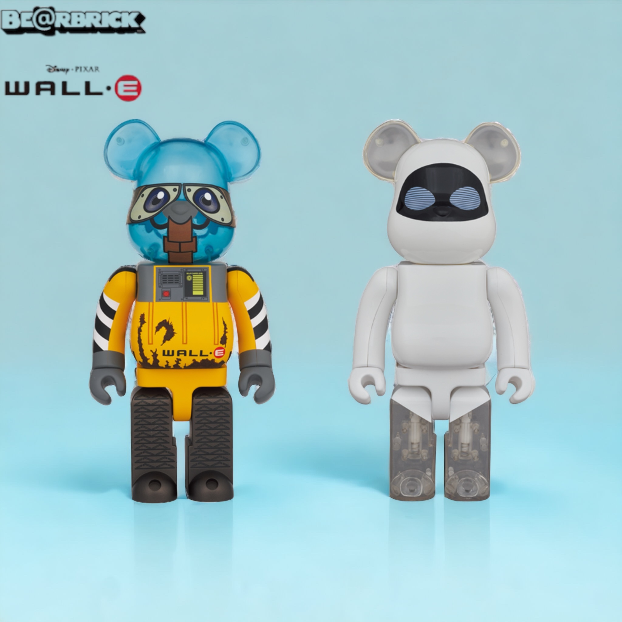 Bearbrick 1000% EVE WALL E SET OF 2