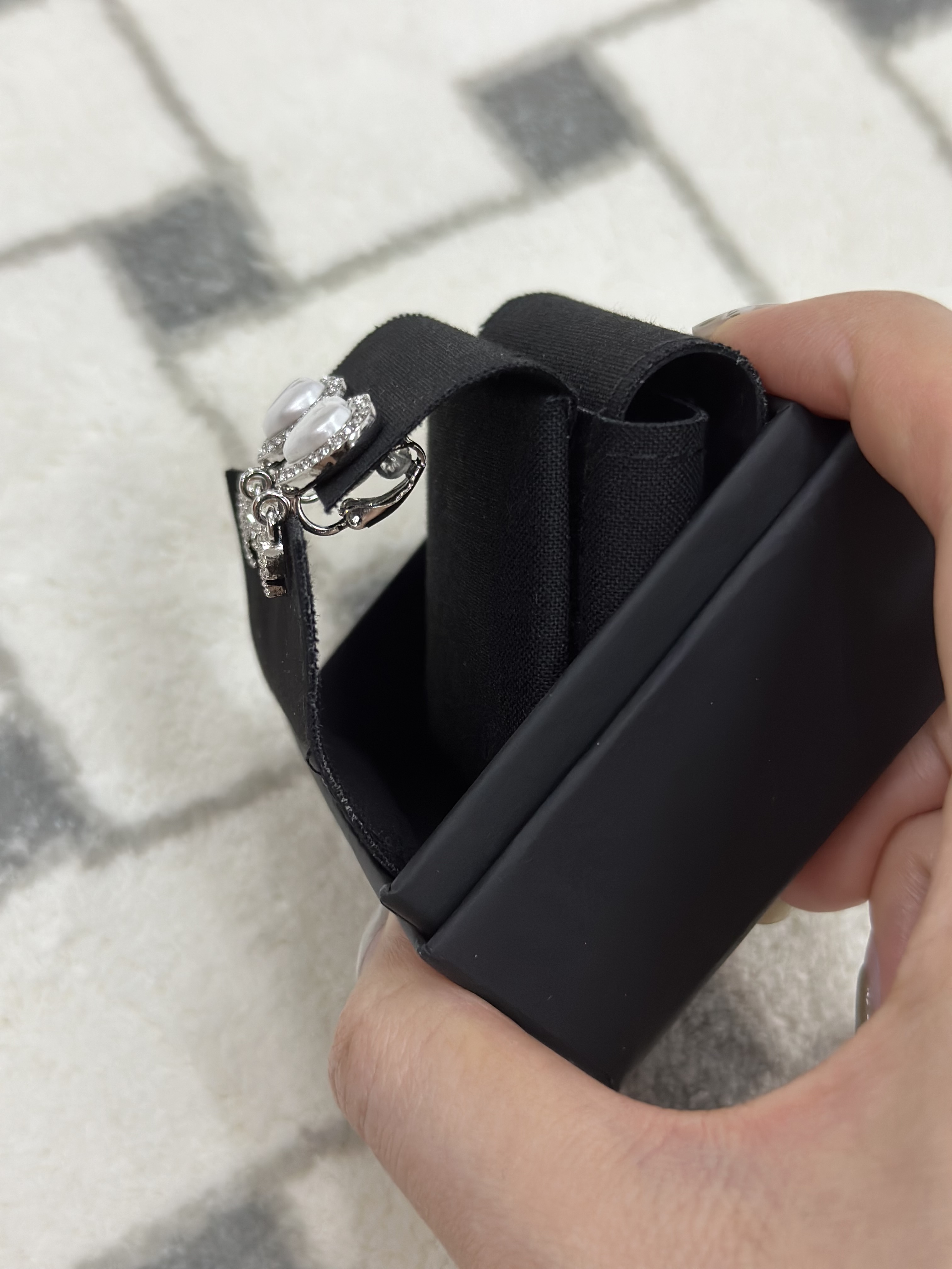 Chanel cc logo 心心 耳夾