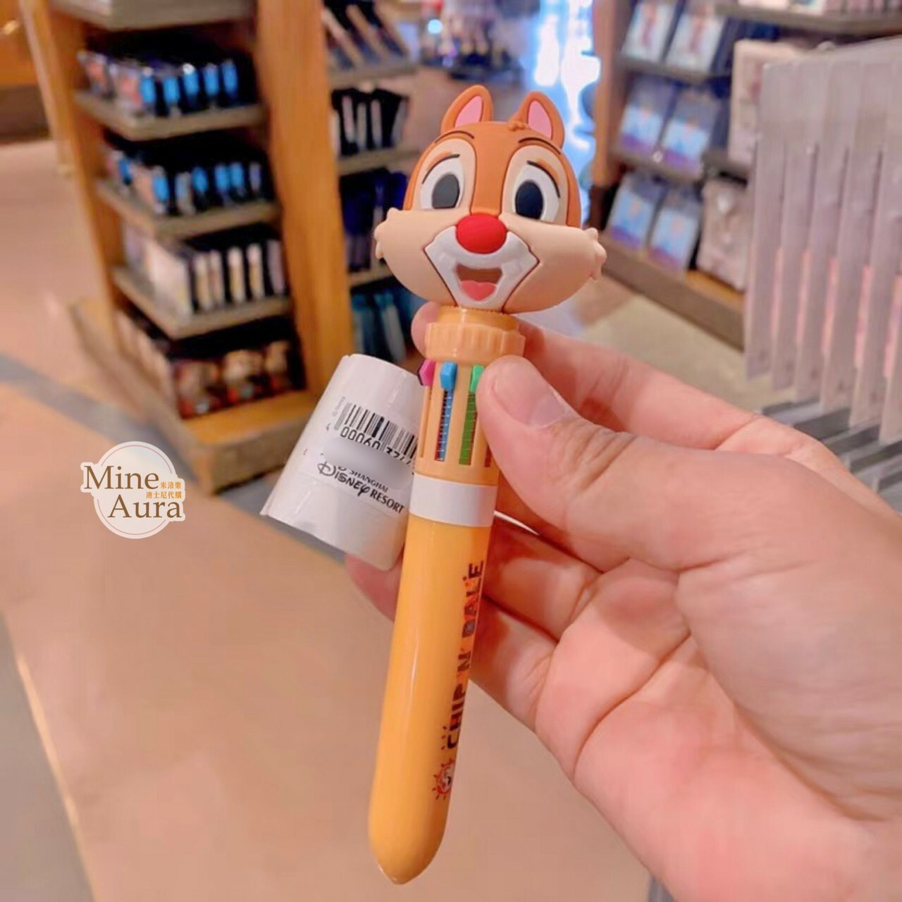紅鼻 蒂蒂 Dale 大頭 造型 多色 圓珠筆 奇奇蒂蒂 Chip 'n Dale -上海迪士尼樂園