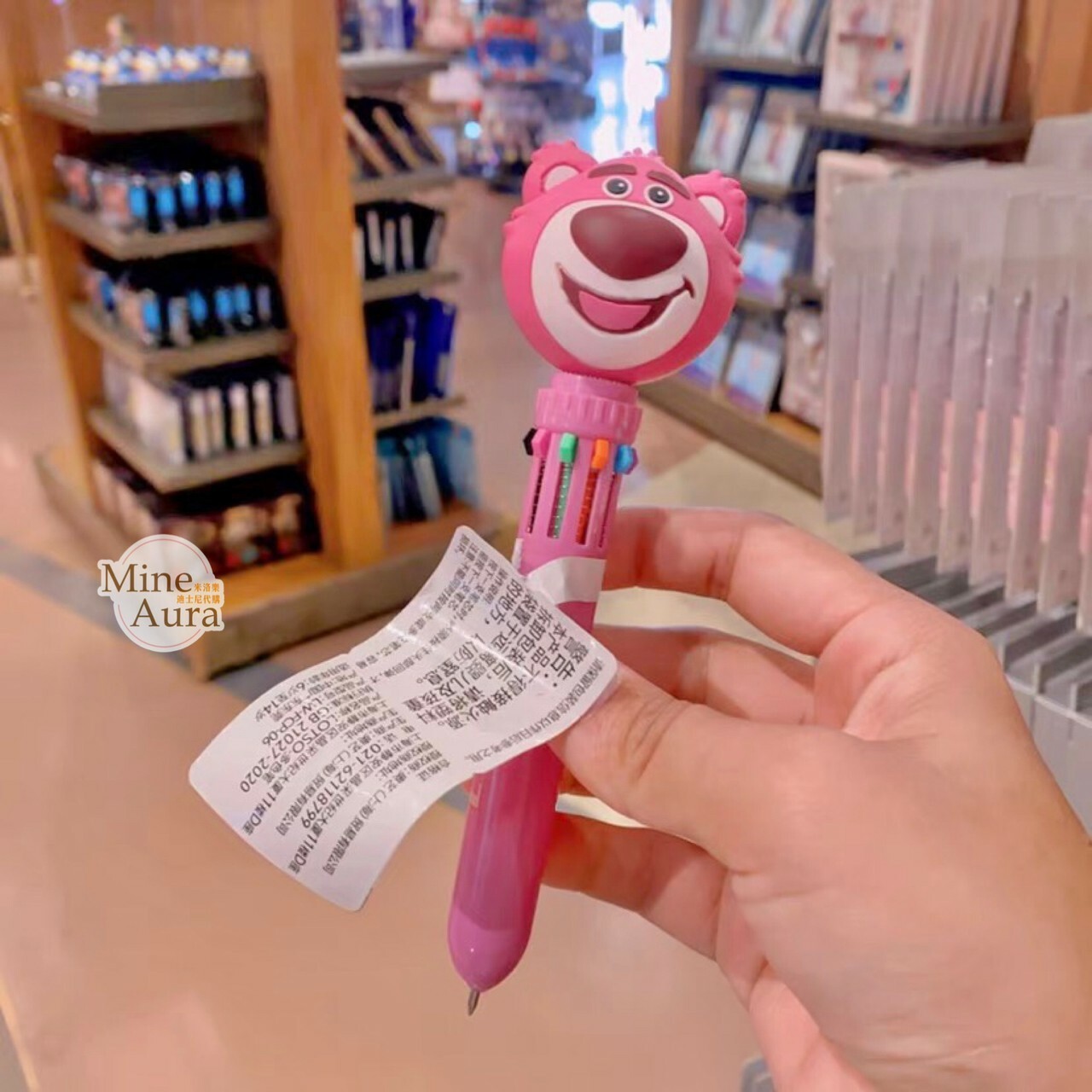 熊抱哥 Lotso 大頭 造型 多色 圓珠筆 玩具總動員 Toy Story -上海迪士尼樂園
