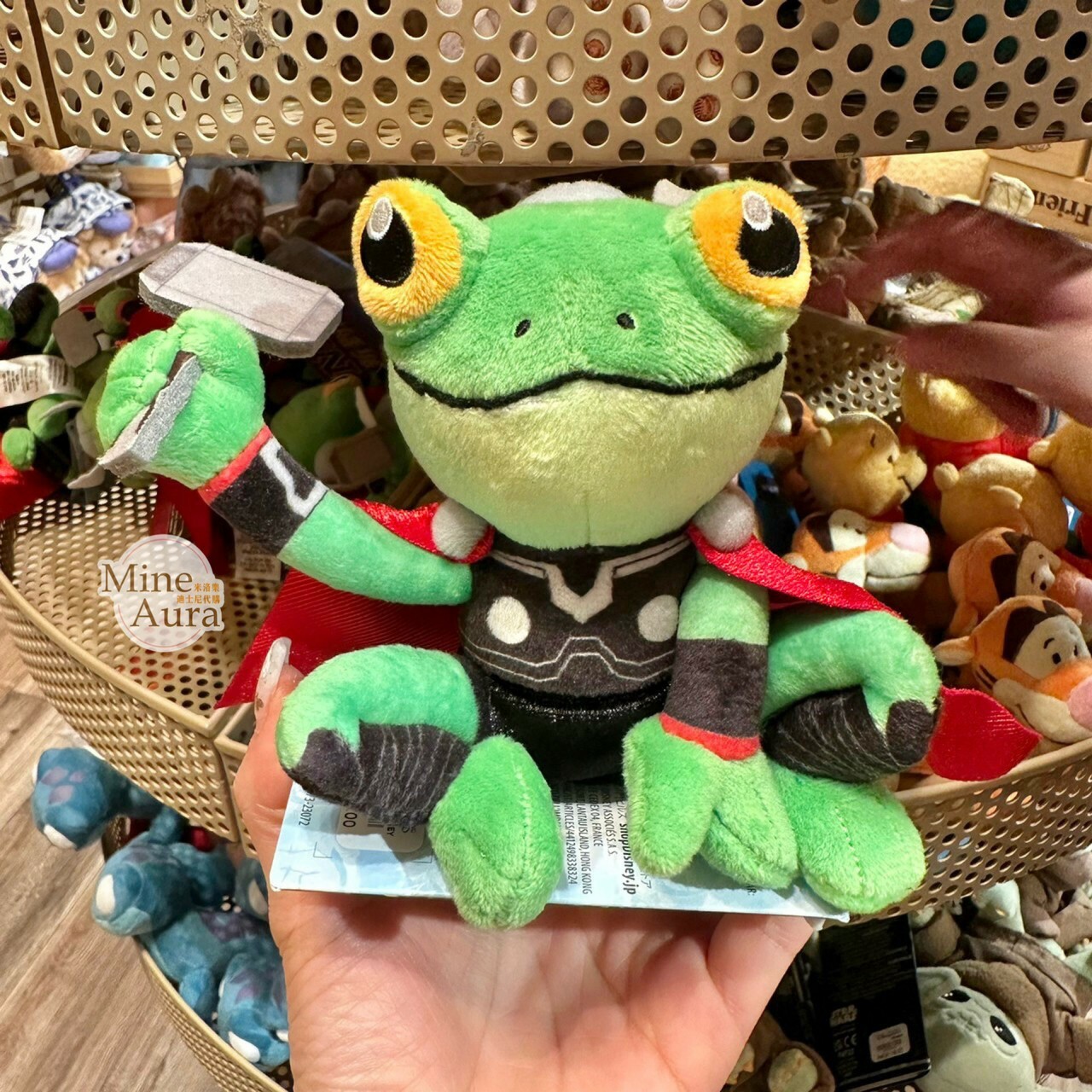 雷神索爾 Thor 青蛙造型 索爾蛙 磁鐵 坐肩 絨毛 娃娃 公仔 漫威 Marvel -香港迪士尼樂園