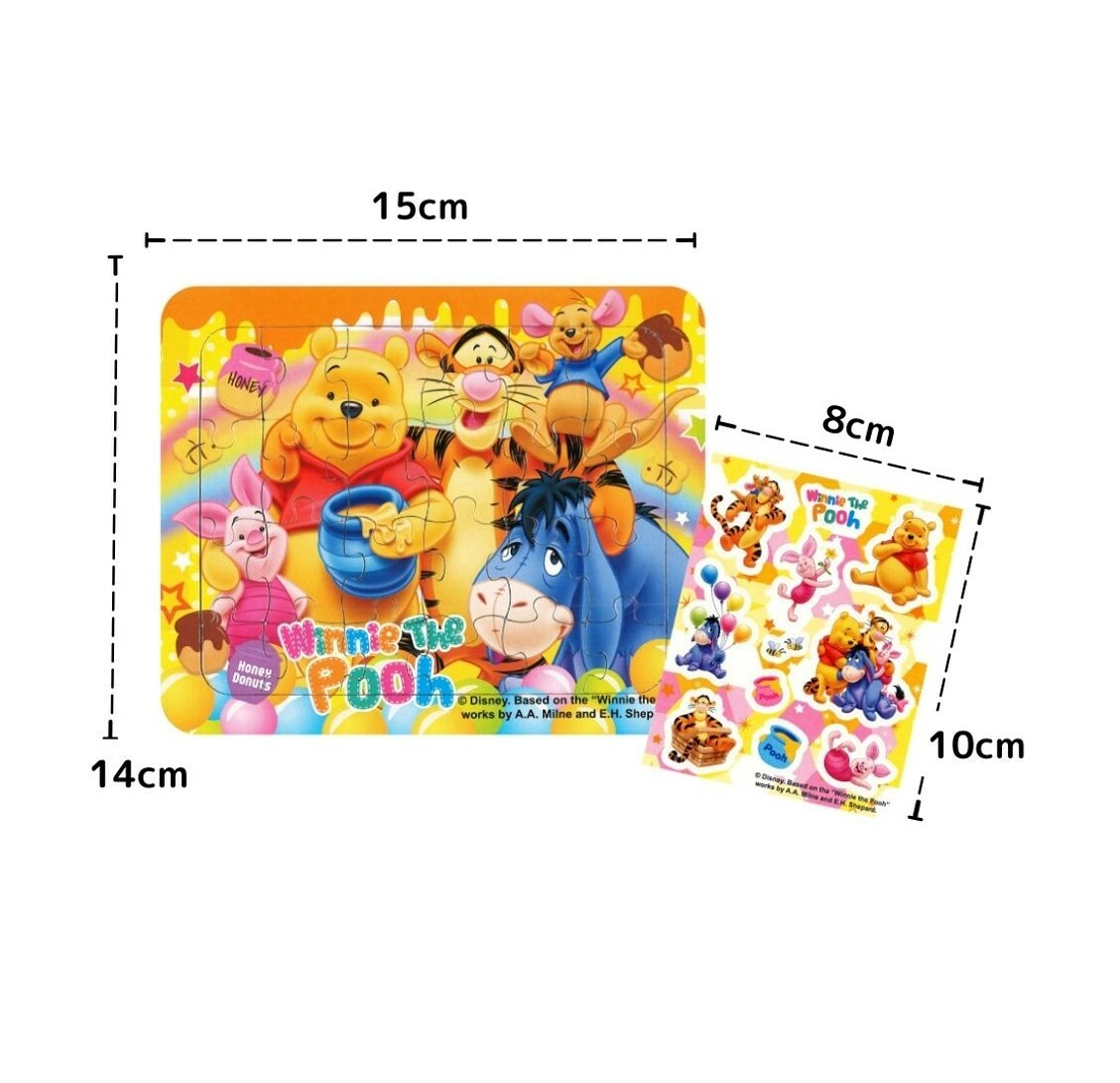 迪士尼 |小熊維尼  砌圖貼紙套裝 (日本直送)