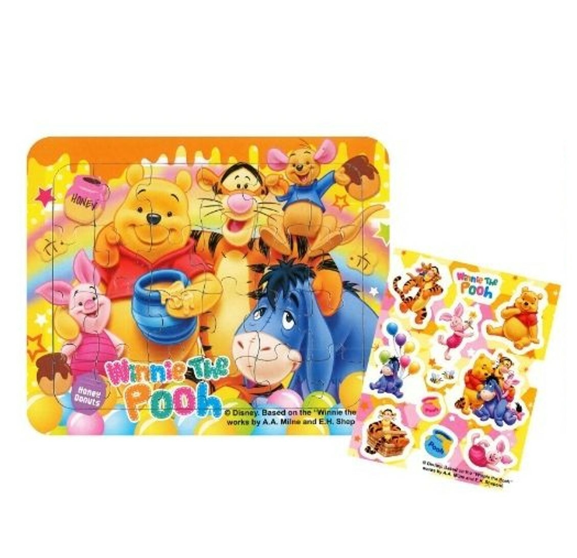 迪士尼 |小熊維尼  砌圖貼紙套裝 (日本直送)