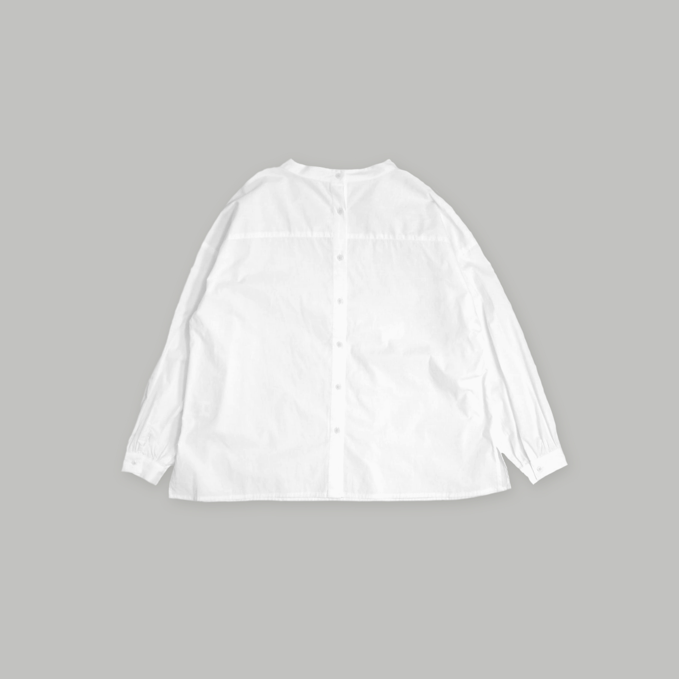 J.P.L. 立領壓褶高支數棉襯衫 ‹ 2 Way › ╭ 2色 ╮