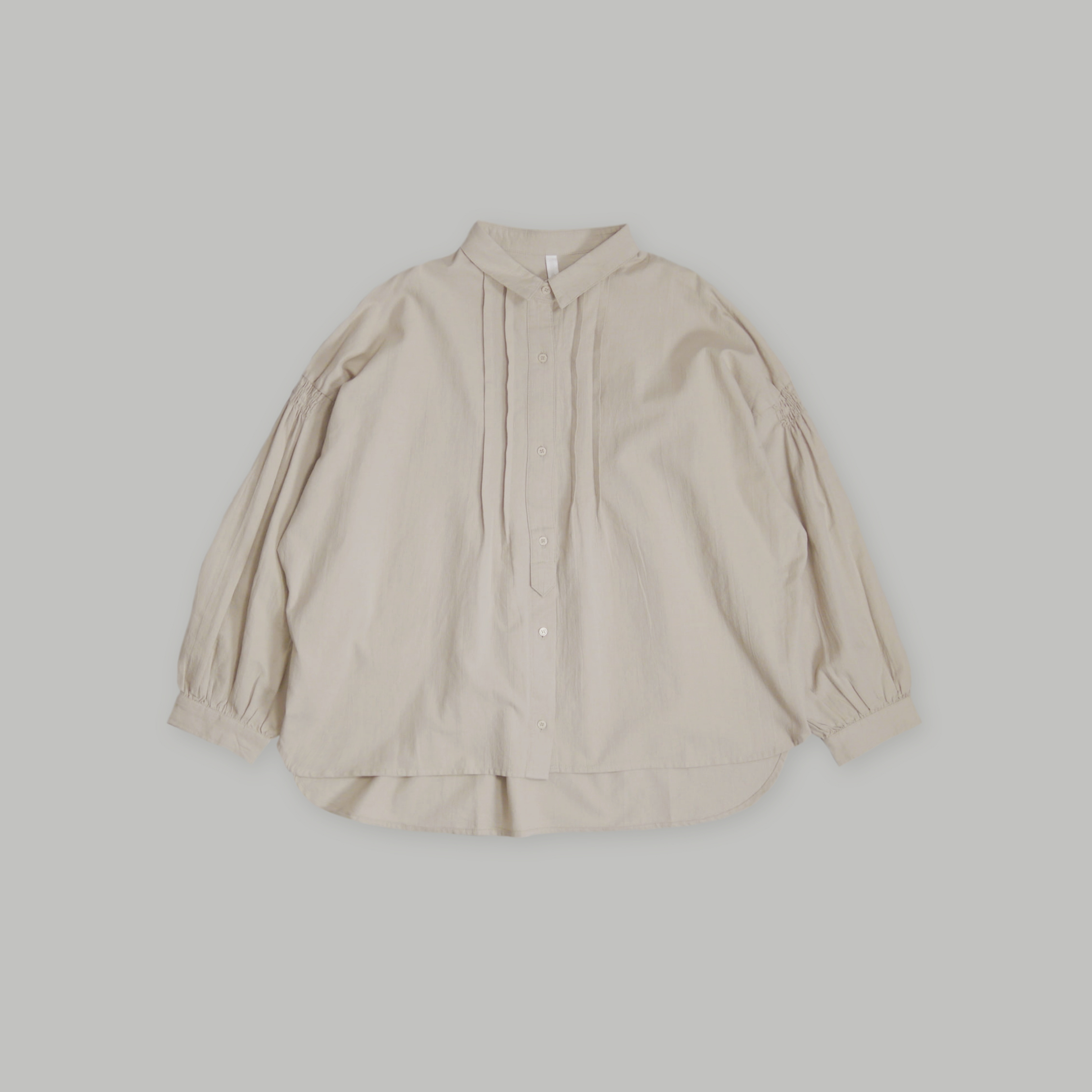 J.P.L. 尖領褶袖牛津紡襯衫 ╭ 2色 ╮