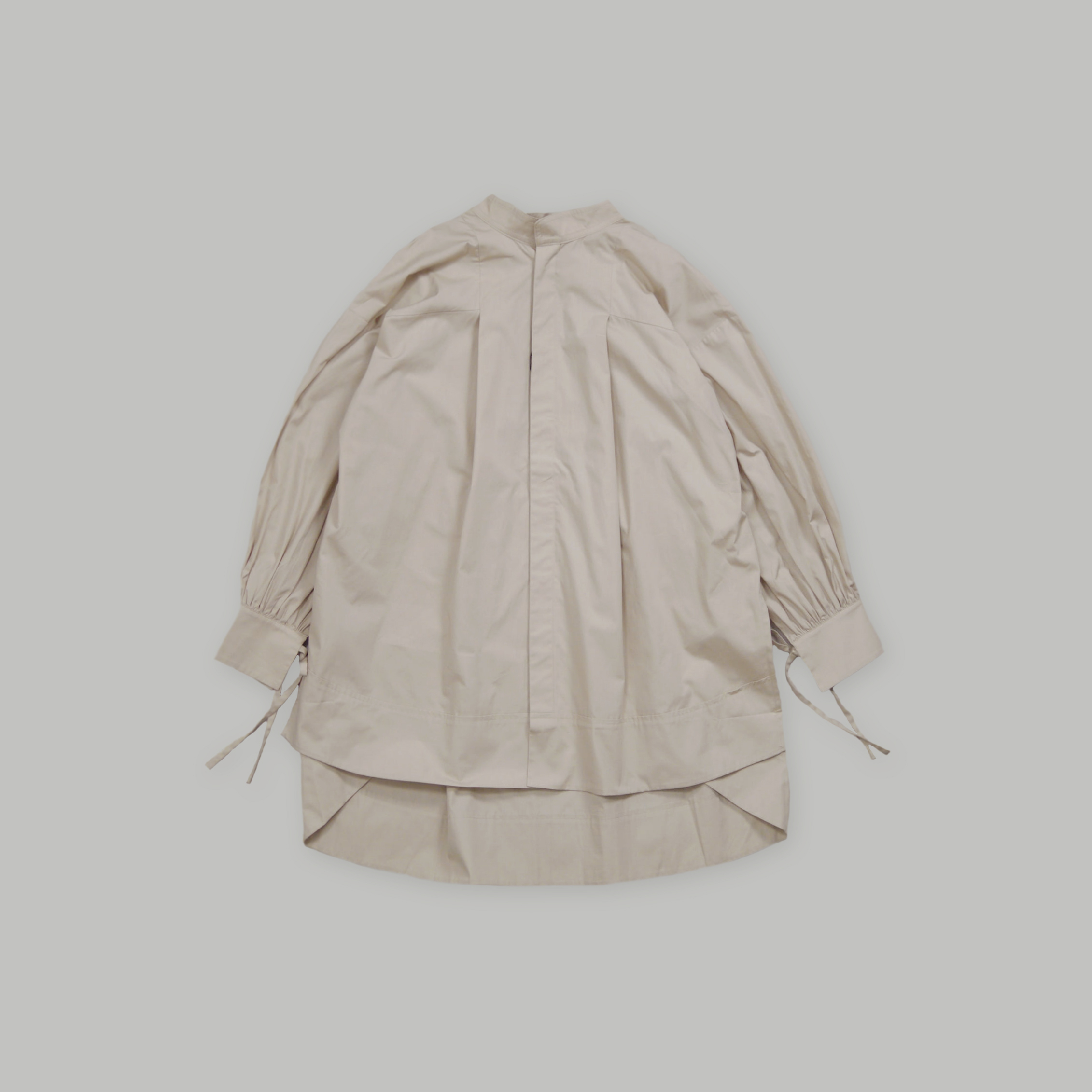 J.P.L. 立領繫帶手袖傘形剪裁襯衫 ╭ 4色 ╮